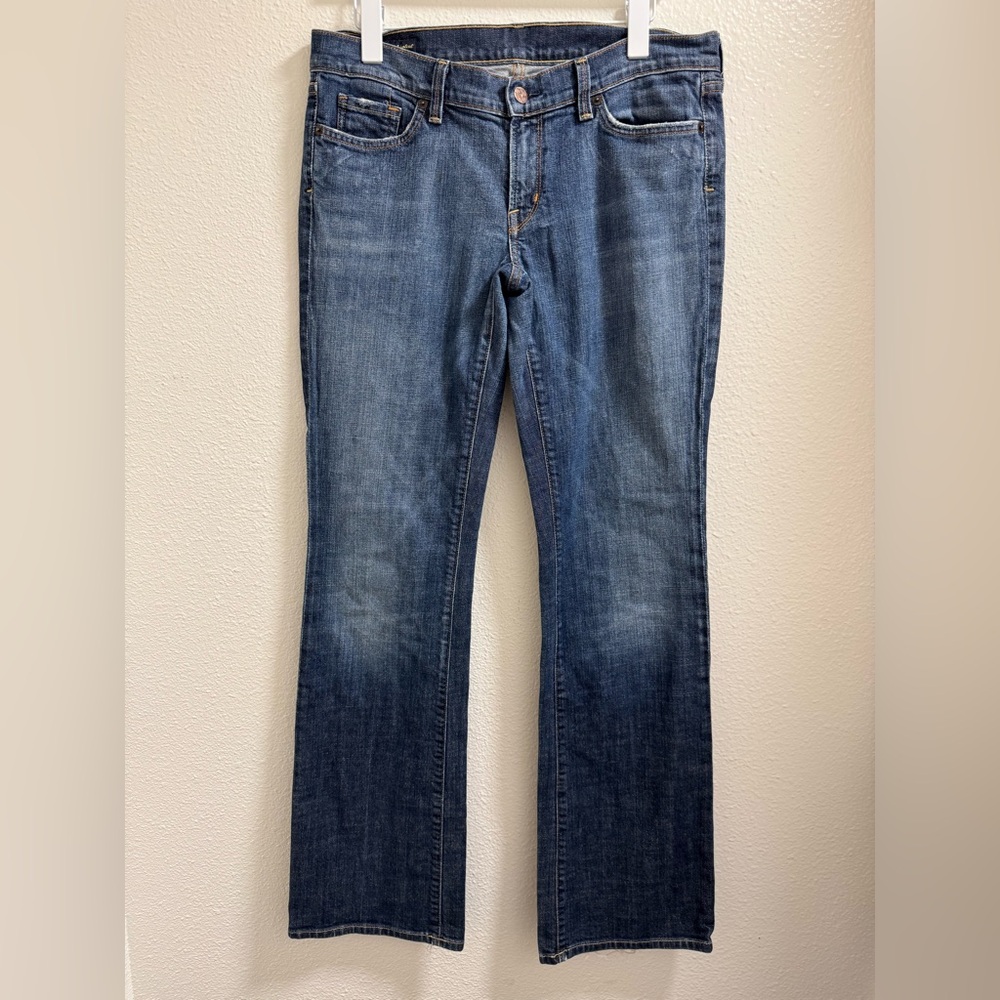 Citizens of Humanity Kelly Bootcut Jeans Low Waist Stretch Denim Blue Womens 32